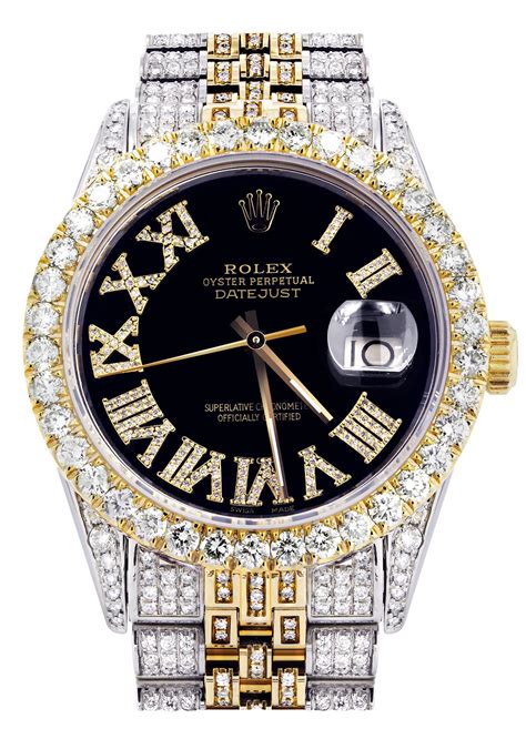 2 tone rolex iced out